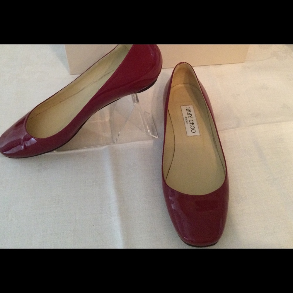 Jimmy Choo Findlay Patent Leather Flats